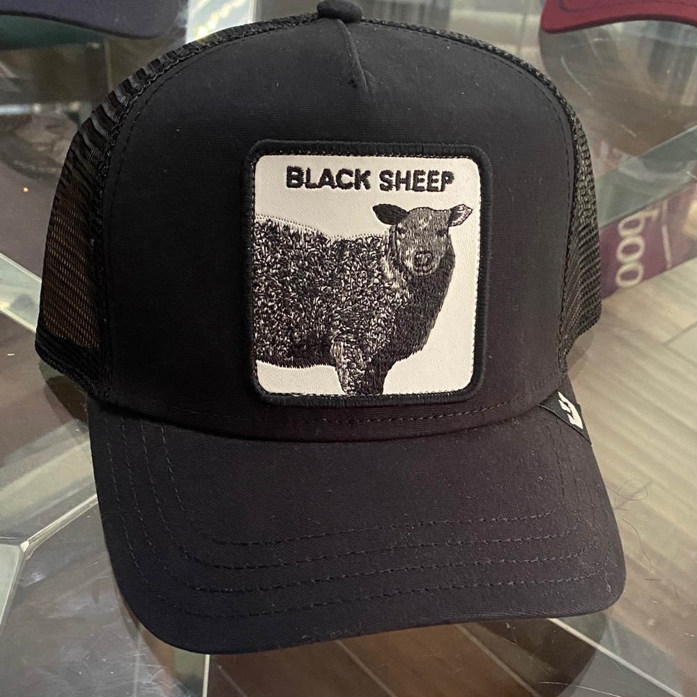 Goorin Bros “black sheep” Black Mesh Trucker Hat